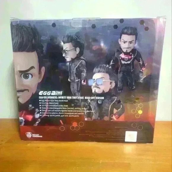 EAA133 Tony Stark Nano Suit SDCC 2020 Beast Kingdom LE 1576/2000 Egg Attack - Picture 4 of 6